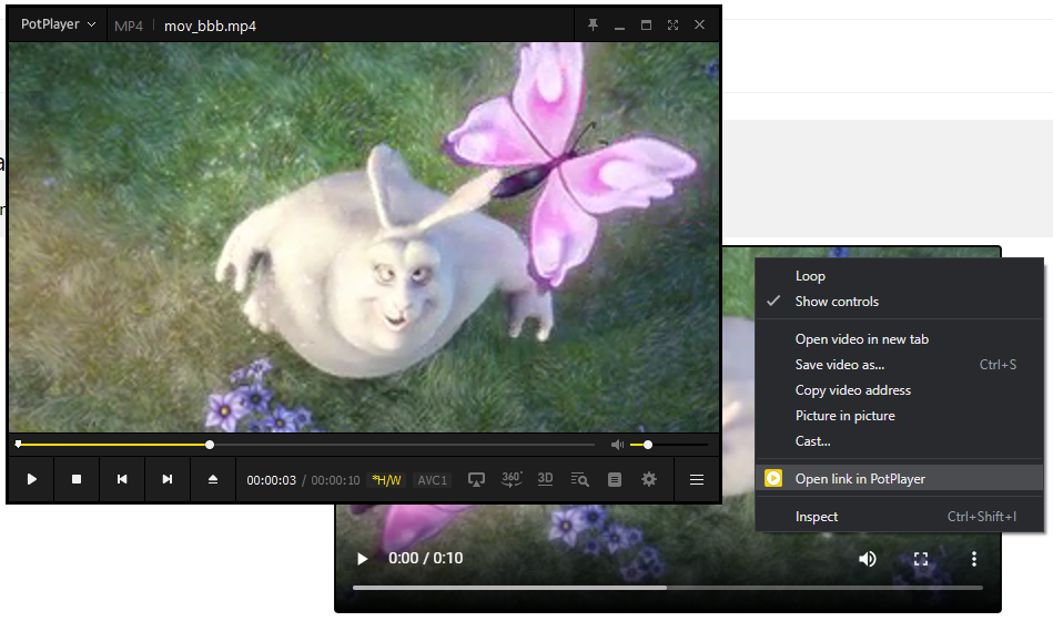 PotPlayer YouTube Shortcut, Open Links