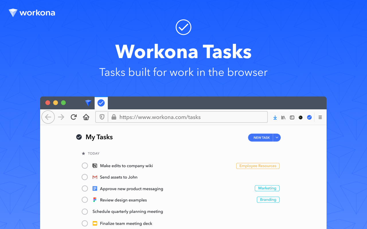 Workona Tasks - Todo list & project manager