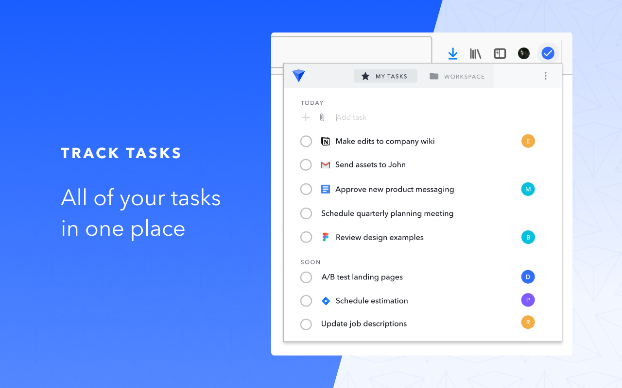 Workona Tasks - Todo list & project manager