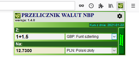 National Bank of Poland currency converter