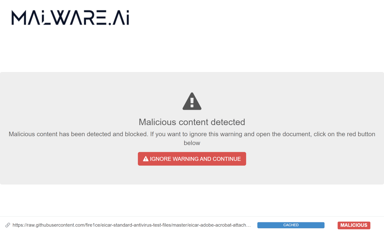 Malware.AI Browser Security