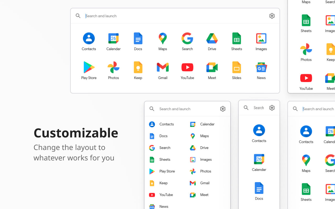 G App Launcher (Google™ Shortcuts)