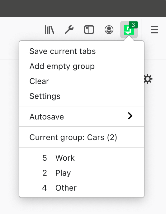 Tab Group Switch