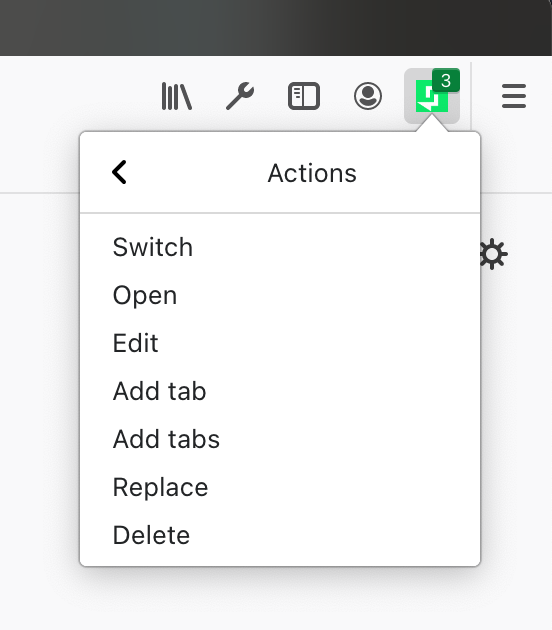 Tab Group Switch
