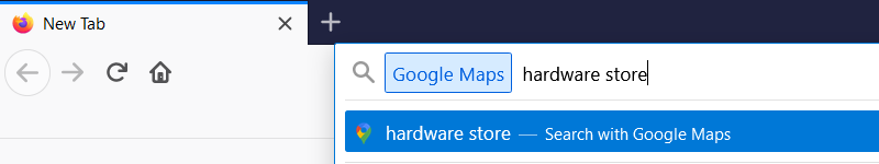 Google Maps Search Engine Shortcut