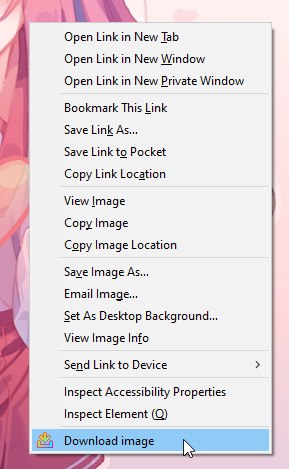 Download Image from Context Menu