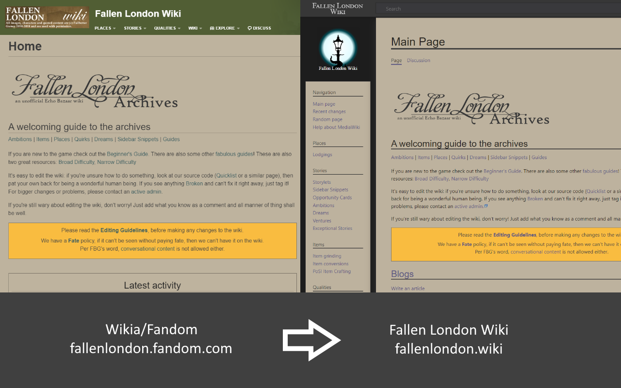 Fallen London Wiki Redirector