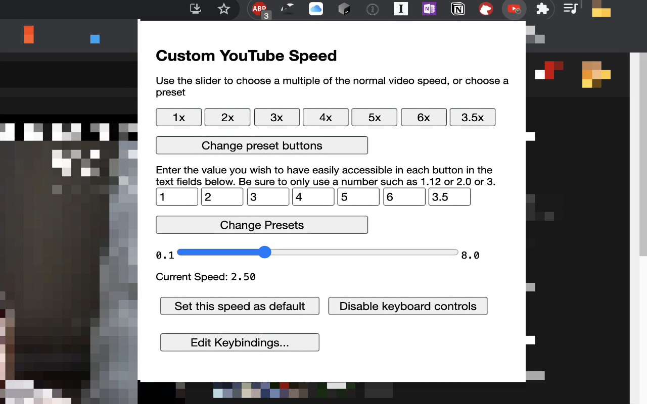 Custom Video Speed for YouTube™
