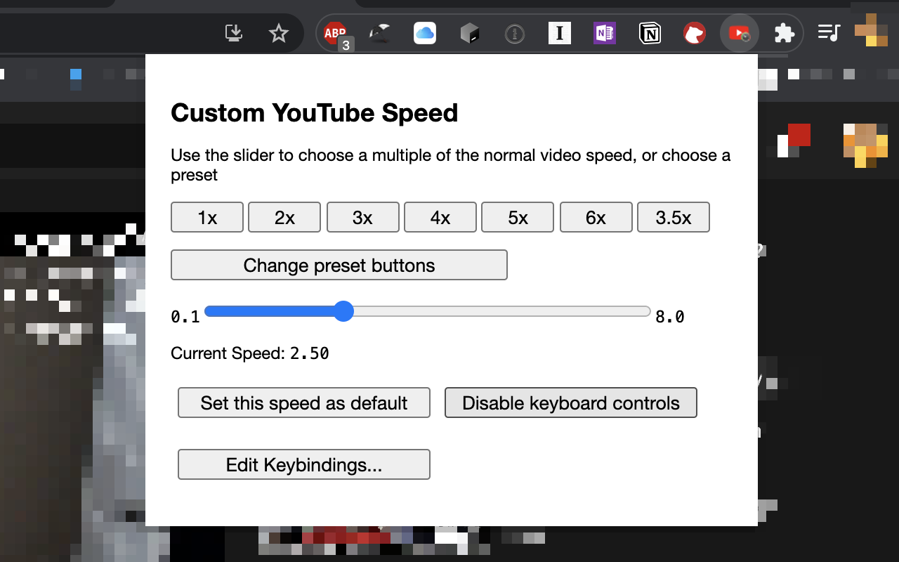 Custom Video Speed for YouTube™