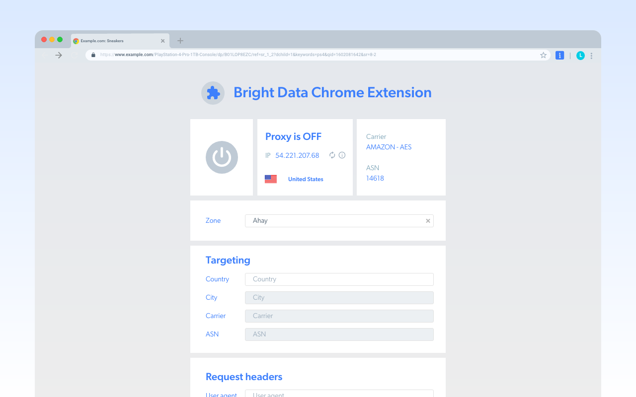 Bright Data Proxy Extension