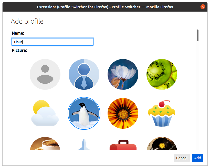 Profile Switcher for Firefox