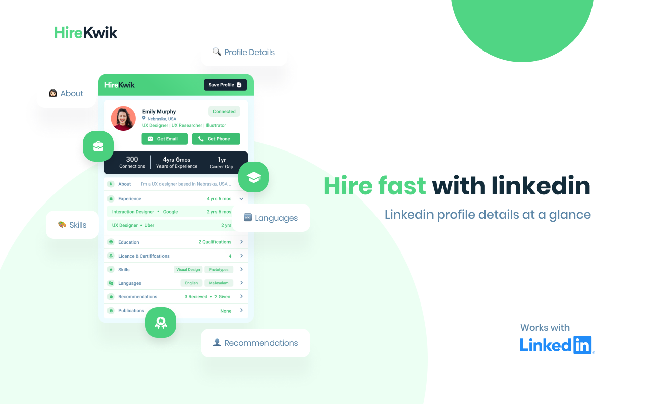 Hirekwik - A Recruiter tool for linkedin