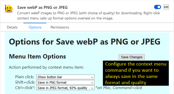 Save webP as PNG or JPEG (Converter)