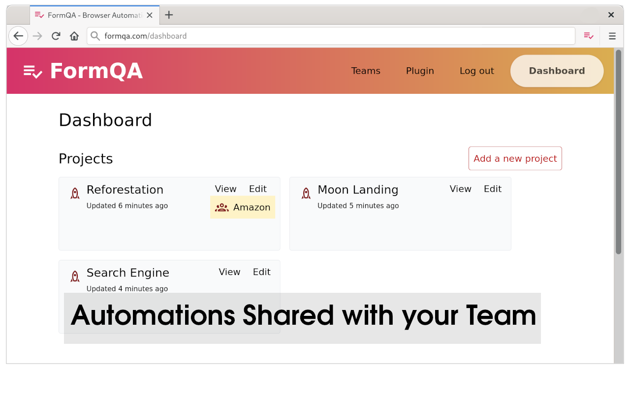 FormQA - Simple Browser Automation for Teams