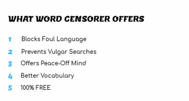 Bad Word Profanity Filter (Censor Bad Language)