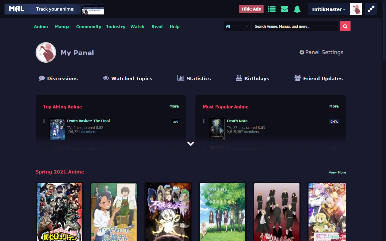 Newly Updated Layouts and New CSS Tutorials  Forums  MyAnimeListnet