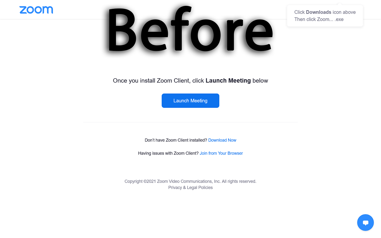 Silly Redirect for Zoom Meetings