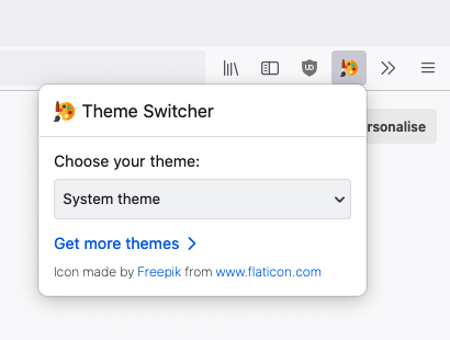 Theme Switcher for Firefox promo image