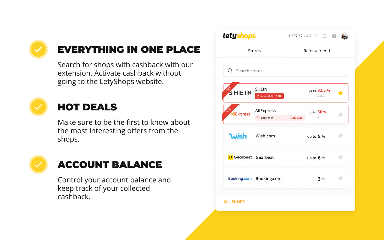 LetyShops — cashback service