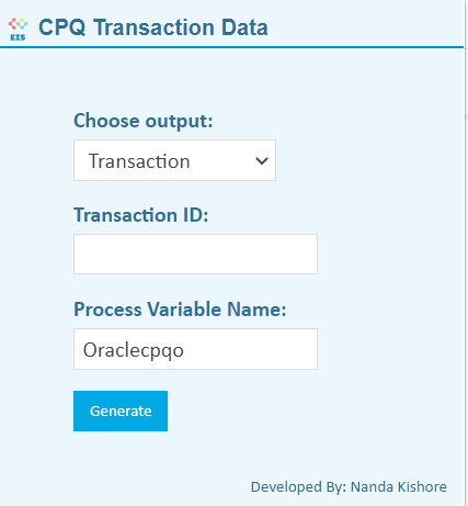Oracle CPQ Transaction Viewer [OCPQ]