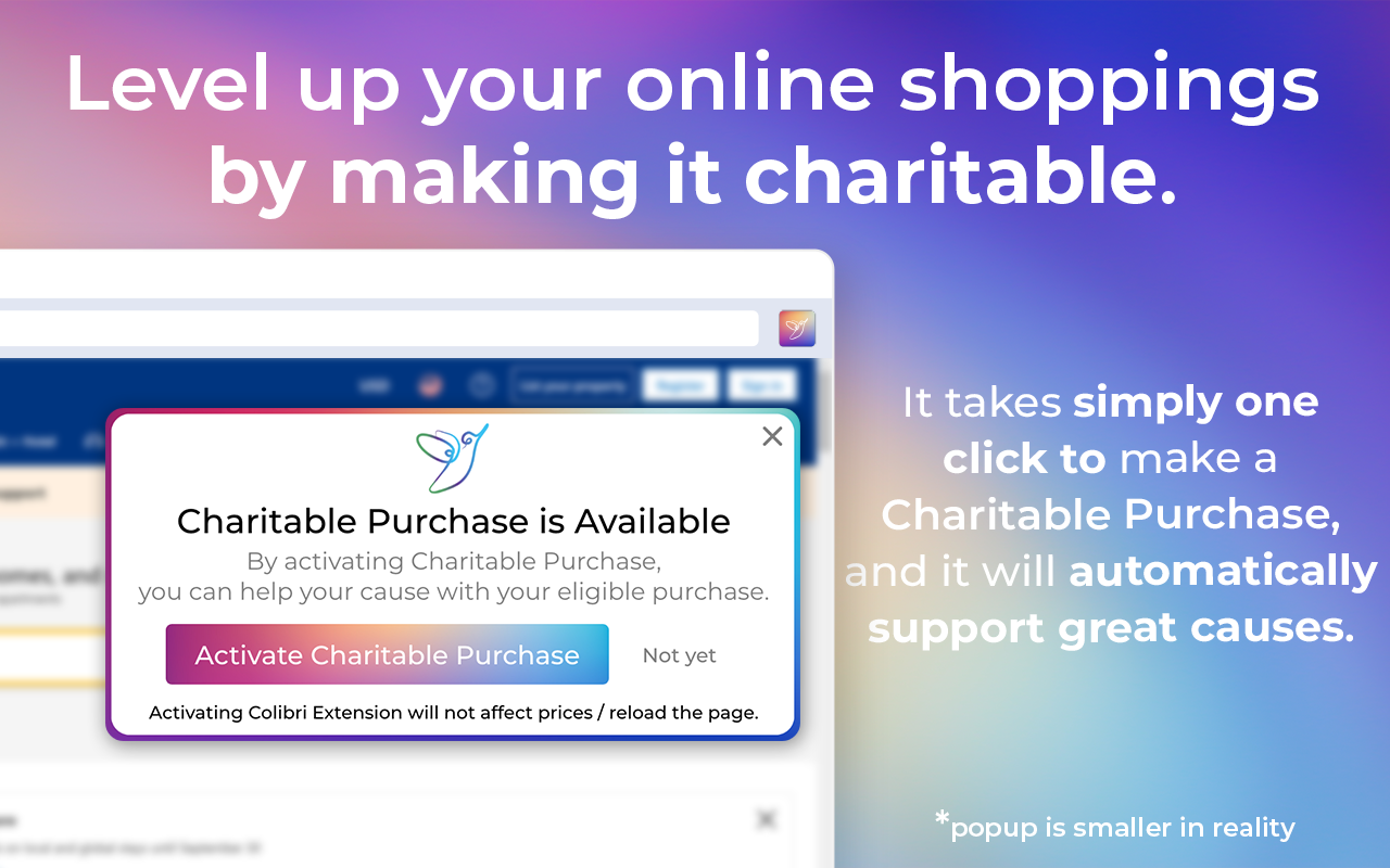 Colibri: Make Charitable Purchase