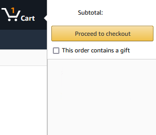 Amazon Cart Hider