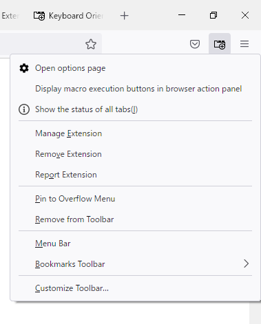 Keyboard Oriented Tab Manager