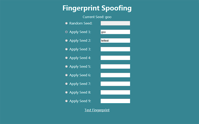 Fingerprint Spoofing