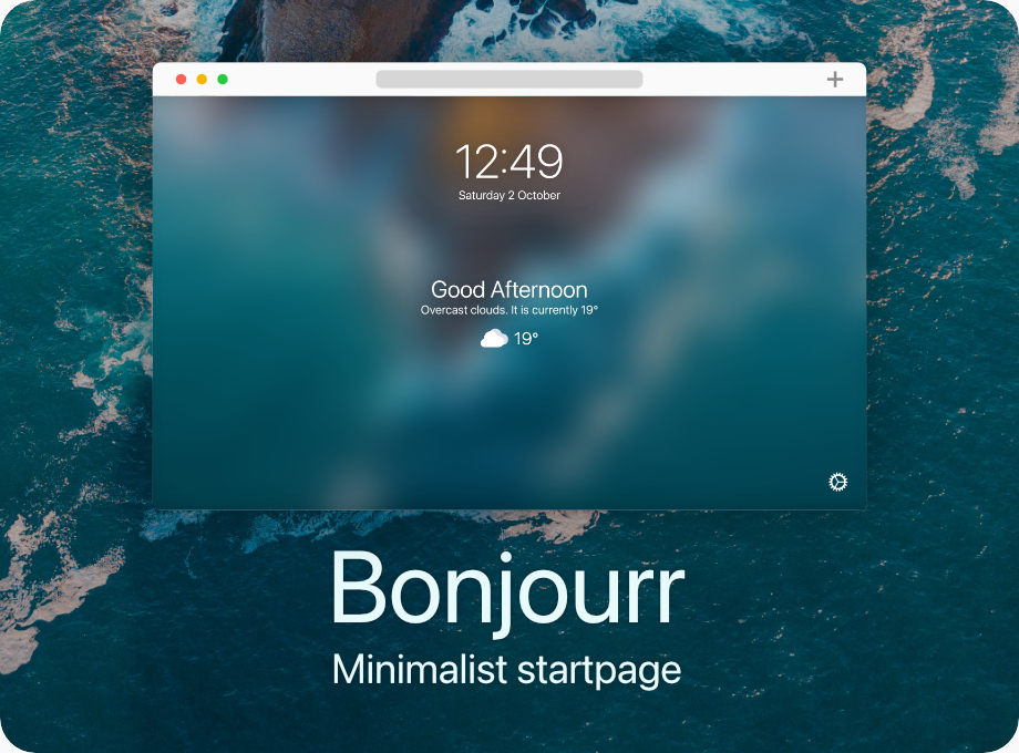 Bonjourr · Minimalist and lightweight startpage