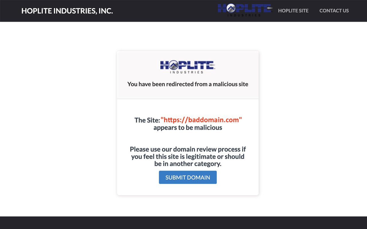Hoplite Browser Security