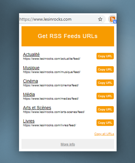 Get RSS Feed URL