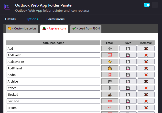 Outlook Web App Folder Painter