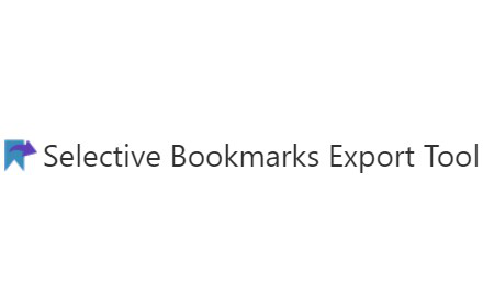 Selective Bookmarks Export Tool