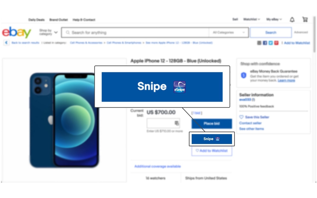 eSnipe Snipe Tool