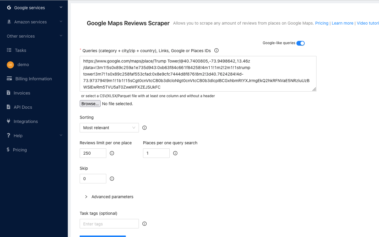Google Reviews Scraper