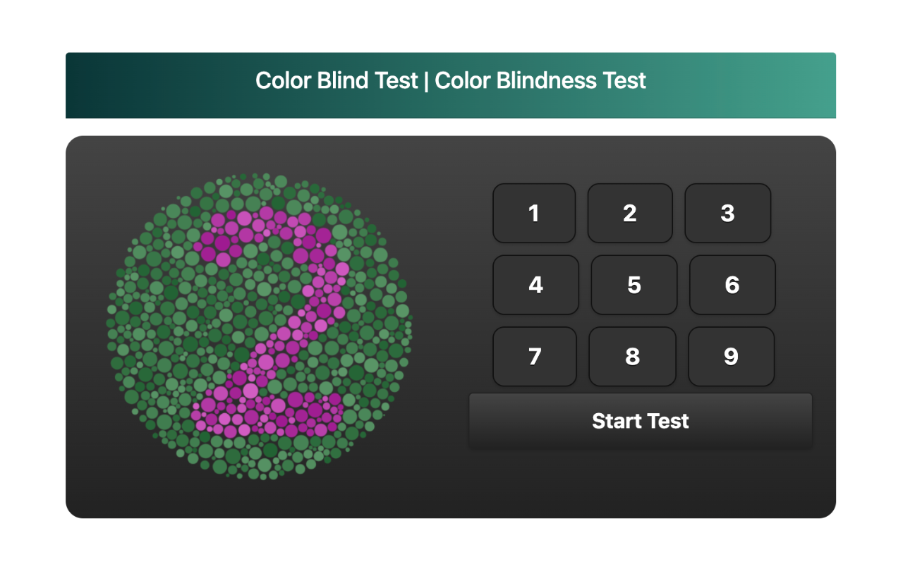 Color Blind Test | Color Blindness Test
