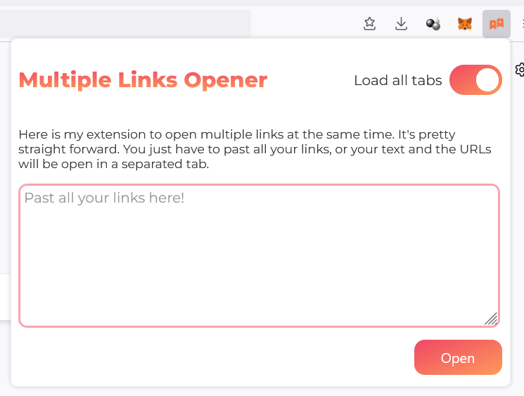 Multiple Links Opener