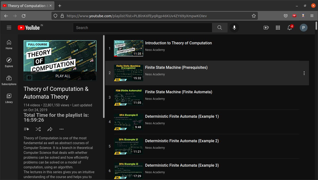YouTube Playlist Time Calc