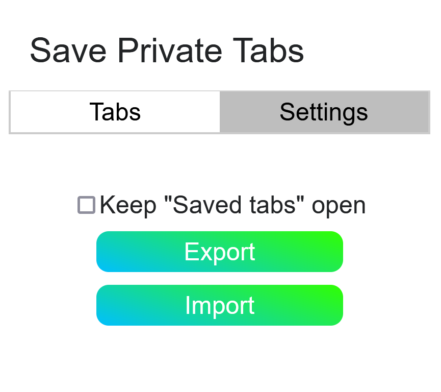 Save Private Tabs