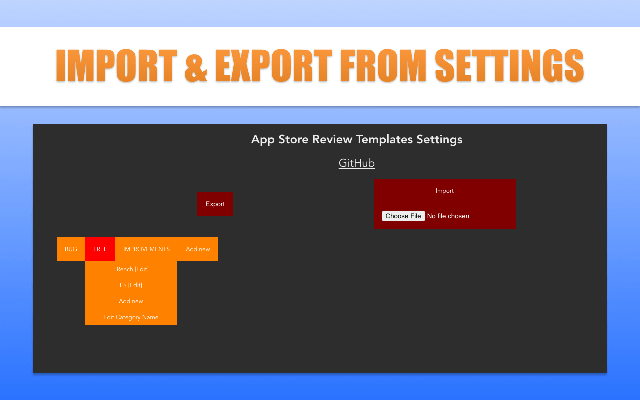 App Store Review Templates