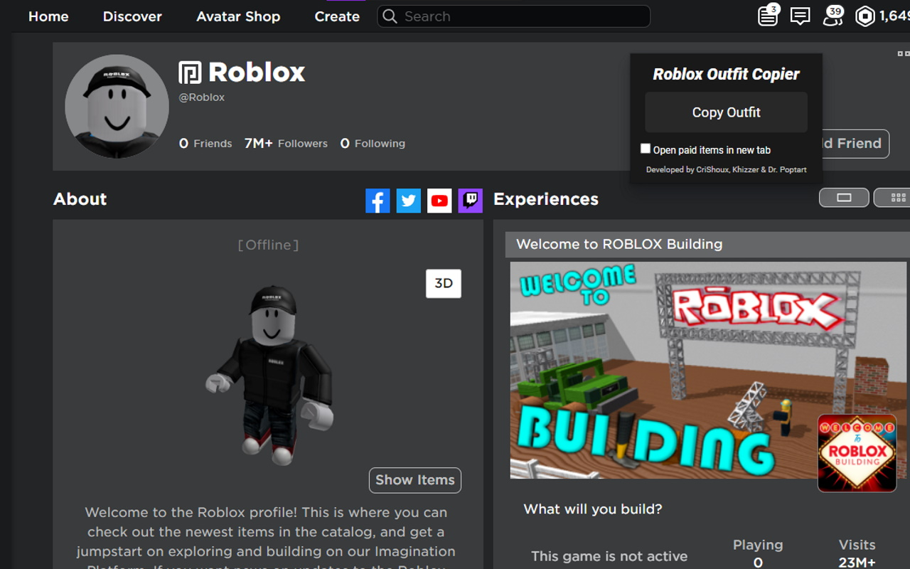 Roblox+ – Get this Extension for 🦊 Firefox (en-US)