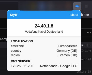 MyIP - ip address and location details