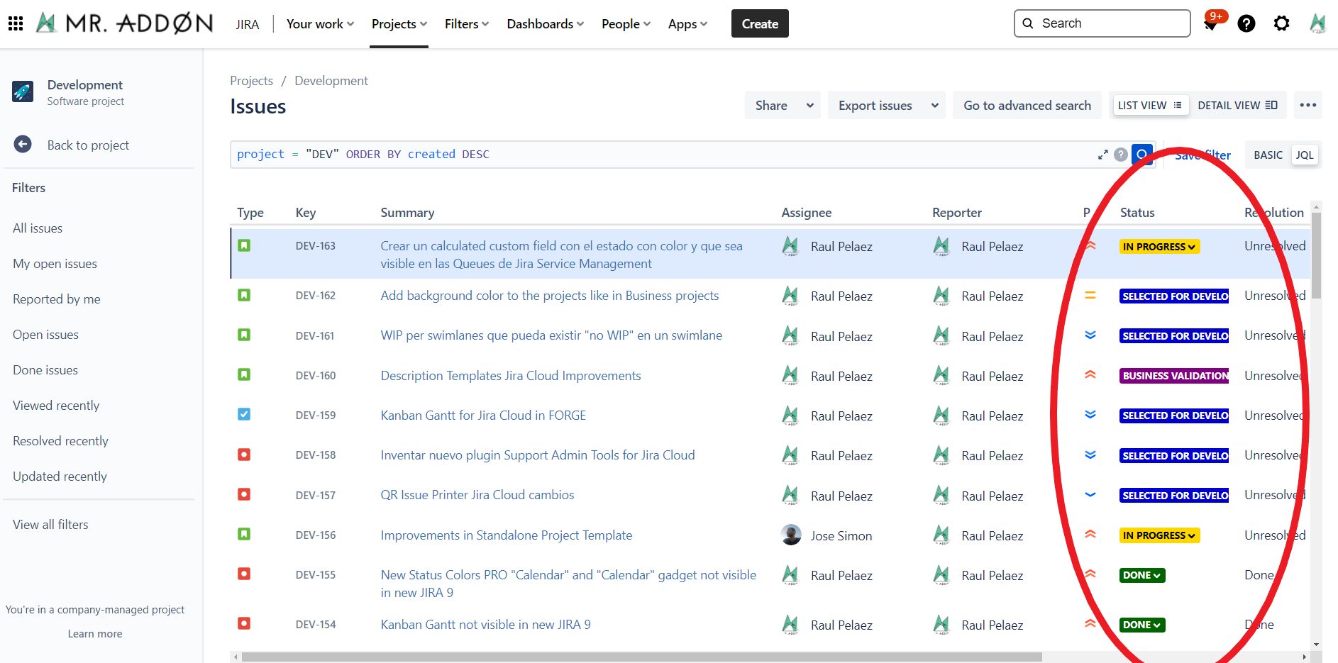 New Status Colors PRO for JIRA Cloud