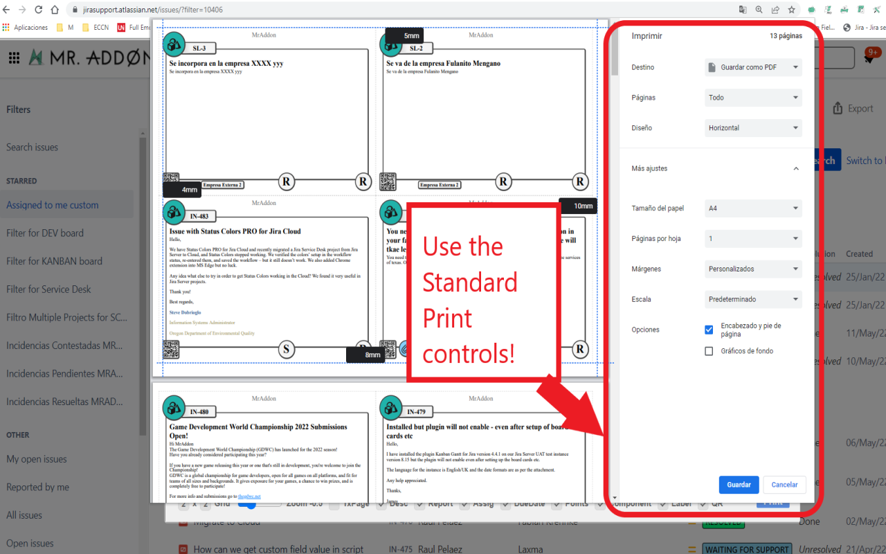 QR Issue Card Printer PRO for Jira Cloud