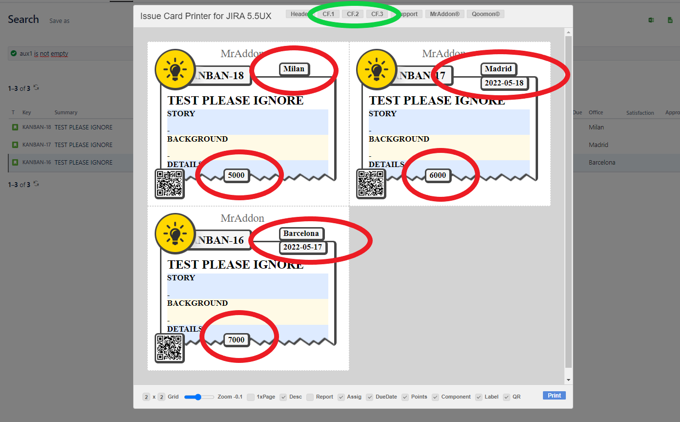 QR Issue Card Printer PRO for Jira Cloud