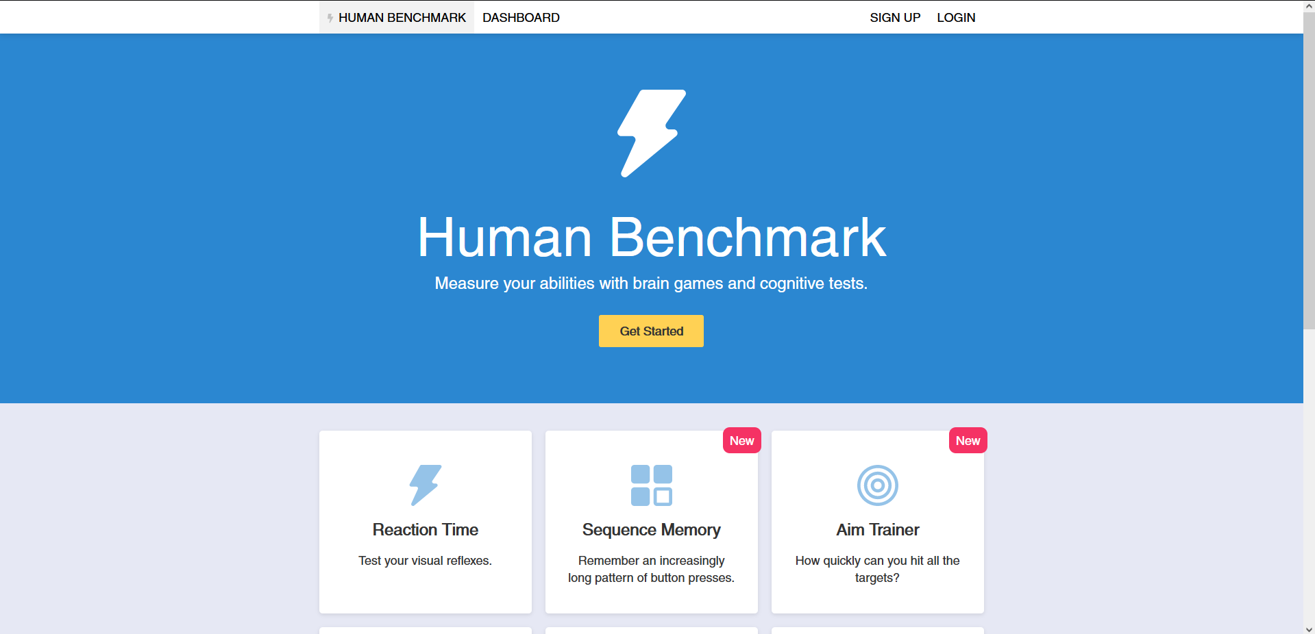 Human Benchmark - Aim Trainer 