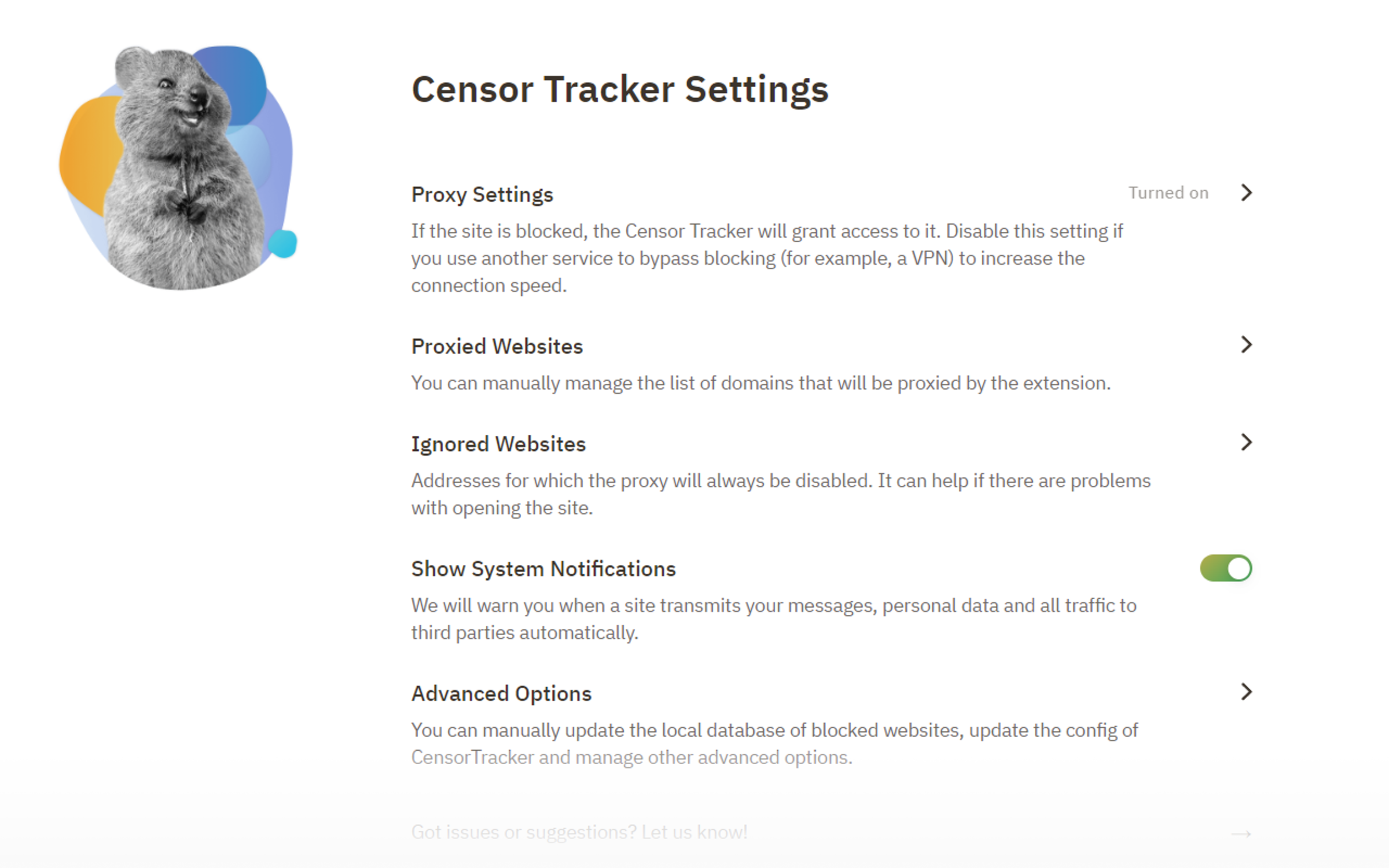 Censor Tracker