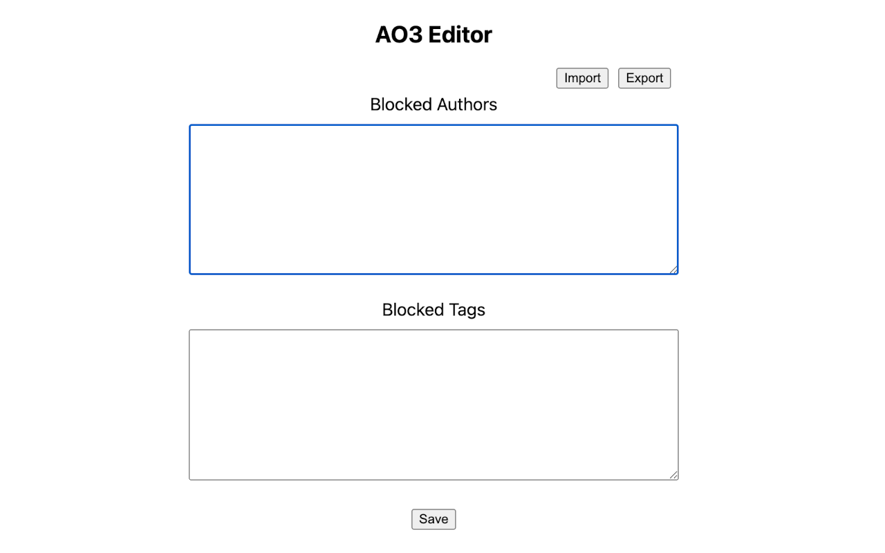 AO3 Editor v1.1 Best extensions for Firefox