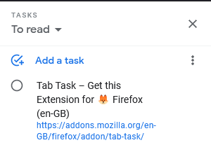 Tab Task - Google Task