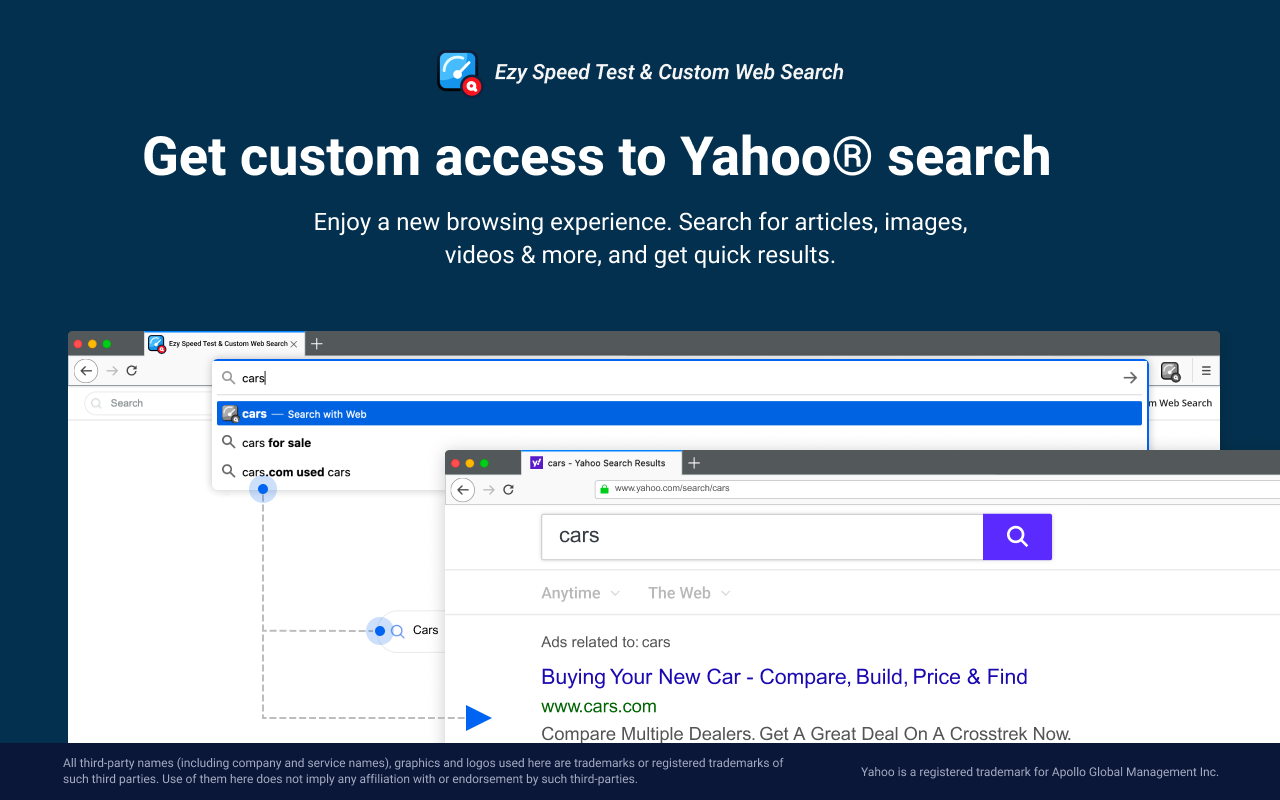 Ezy Speed Test & Custom Web Search